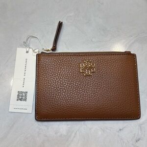 NWT Tory Burch Britten Zip Card